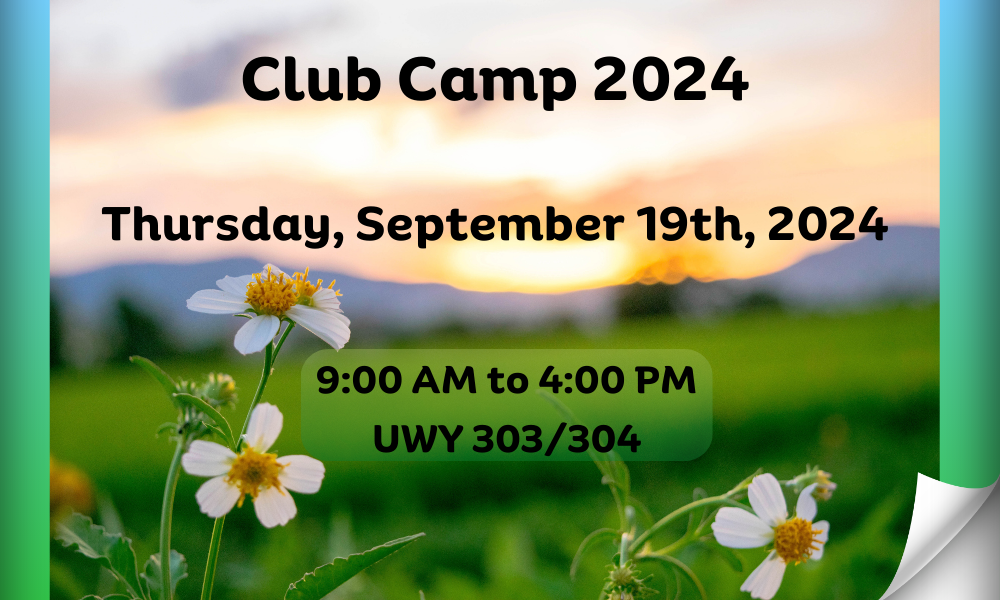 Club Camp 2024 Advertisement